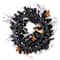 24'' Unlit Jack-O-Lantern in Witches Hat Halloween Pine Wreath